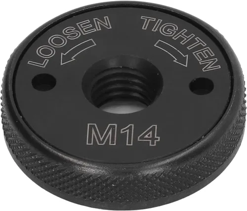 Miniatura 8 de Placa de presión de la amoladora, tuerca de brida de amoladora angular de bloqueo automático M14 40Cr 1.772 in para trabajar
