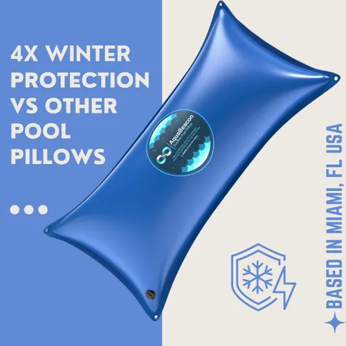 Miniatura 5 de Almohada de piscina de 4 x 8 pies, ultra gruesa y súper duradera, de alta calidad, para piscina sobre el suelo, invierno, 0.016 in de grosor
