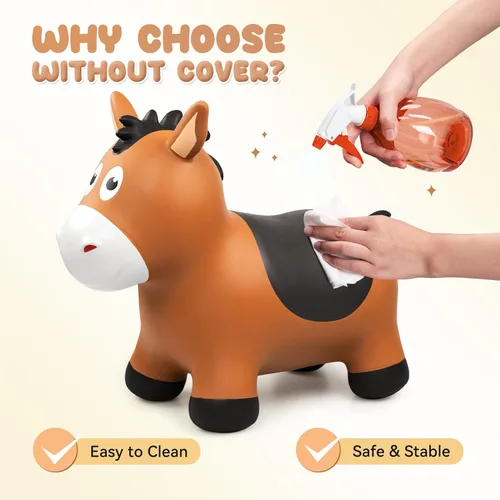 Miniatura 5 de VangeBow Caballo Saltarín para Niños de 1 a 3 años, Juguetes Inflables de Animales Saltarines para Niñas y Niños de 1, 2, 3, 4, 5 años, Juguetes