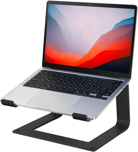 Soporte para computadora portátil para escritorio, elevador de computadora portátil, soporte de metal para impresora, accesorios de escritorio de