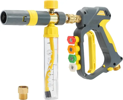 Miniatura 11 de PWACCS Pistola de Espuma para Lavadora a Presión, Pistola de Lavado a Presión Corta, Cañón de Espuma para Kit de Lavado de Autos con Conector Rápido