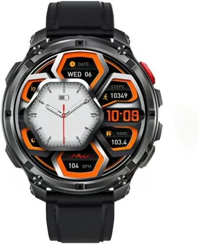 Miniatura 10 de Relojes inteligentes múltiples modos deportivos para hombres con linterna, reloj inteligente para Android y iPhone, pantalla táctil HD de 1.7 Negro