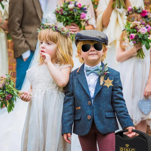 Miniatura 7 de Seguridad del portador de boda: juego de seguridad para anillo de boda, portador de caja de anillo + gafas de sol + auriculares, cosplay + portador