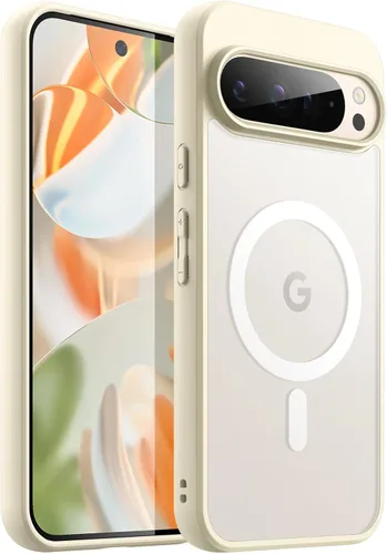 Miniatura 7 de JETech Funda magnética para Google Pixel 8 de 6.2 pulgadas 2023, compatible con MagSafe, translúcida mate trasera a prueba de golpes (Hazel)
