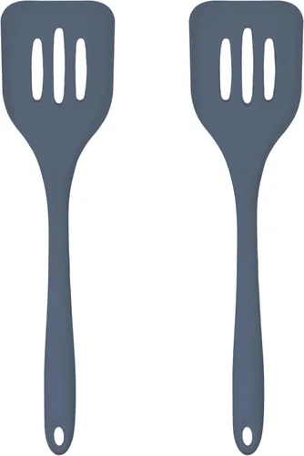 Miniatura 19 de Juego de 4 utensilios de silicona – Espátula de goma, cepillo de repostería, espátula ranurada y paleta de arroz – Juego completo resistente al Rosa
