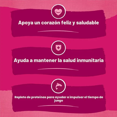 Miniatura 9 de Purina Friskies - Alimento seco para gatos con remolinos de salsa con sabores de pollo, salmón y salsa - Bolsa de 16 libras otro