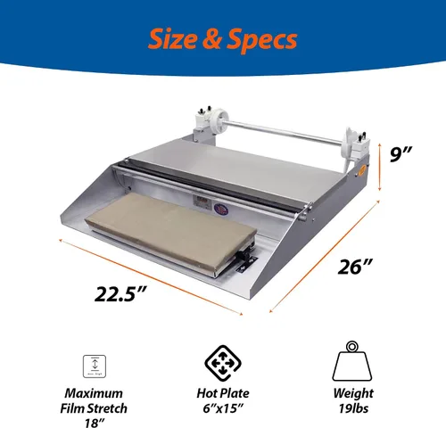 Miniatura 4 de National Band Saw Máquina de embalaje de sellado térmico 625A, sellador de bolsas de plástico con superficie de envoltura de acero inoxidable