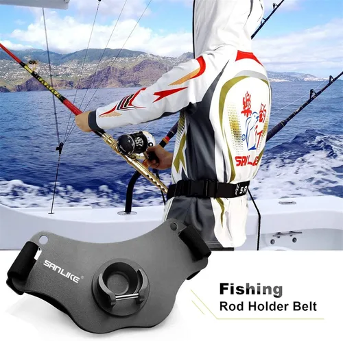 Miniatura 7 de Cinturón de pesca Cinturón de lucha ajustable de aluminio/fibra de carbono/cinturón de lucha de plástico Cinturón de pesca de pie