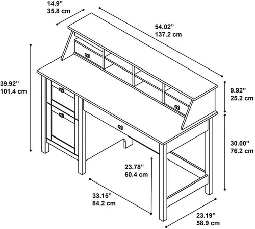 Miniatura 3 de Bush Furniture Escritorio para computadora, blanco puro