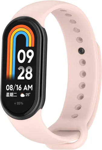 Miniatura 8 de Compatible con Mi Band 8 bandas para mujeres y hombres, correas de repuesto de silicona deportivas femeninas, pulseras de pulsera accesorio correas