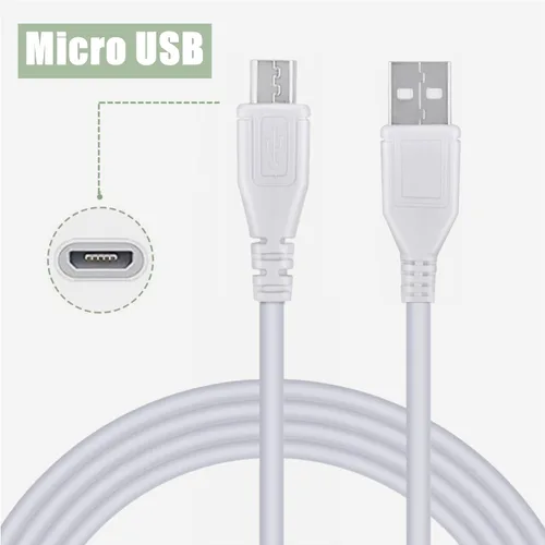 Miniatura 2 de 3.3ft White Micro USB Adapter Charger Cord Cable Replacement for Edifier MB200 Portable Speaker Power PSU