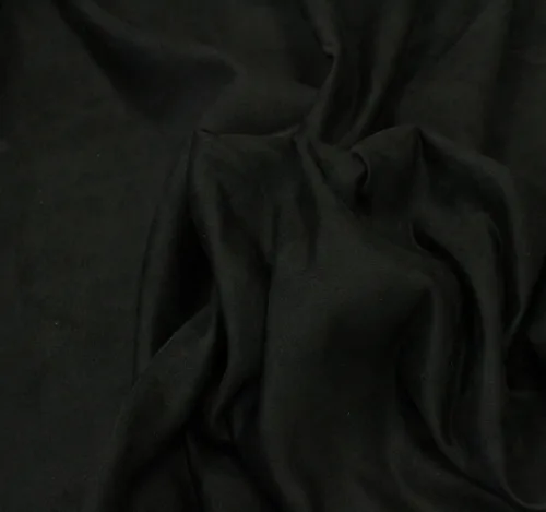 Miniatura 3 de Mybecca Funda para muebles de tela de gamuza negra de microgamuza y tela de uso general, tela de 58/60 pulgadas de ancho se vende por yarda