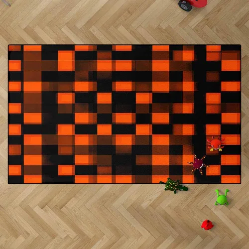 Miniatura 41 de TOMWISH - Alfombra abstracta pintada a mano en blanco y negro con pintura dorada, sala de estar, dormitorio, decoración de suelo, alfombra