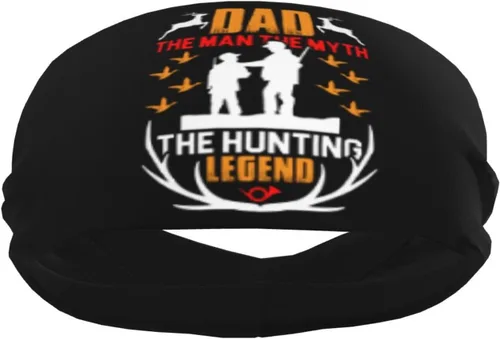 Miniatura 4 de Dad The Man The Myth The Hunting Levend Headband for Men Women Sports Sweatband for Fitness Exercise Moisture Wicking Running Yoga Hairbands