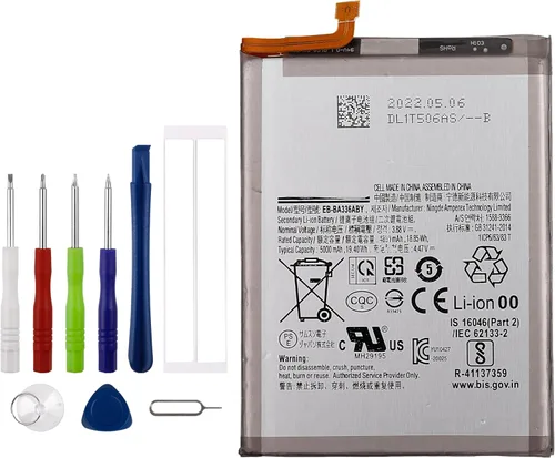 EB-BA336ABY - Batería de repuesto para Samsung Galaxy A53 5G SM-A536 SM-A536U SM-A536U1 SM-A5360 SM-A536B SM-A536W SM-A536N SM-S536DL con kit de