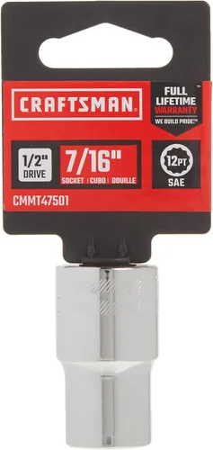 Miniatura 4 de CRAFTSMAN - Llave poco profunda, SAE, accionamiento de 1/2 pulgada, 1 pulgada, 12 puntas (CMMT47514)