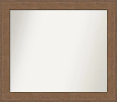 Miniatura 35 de Amanti Art Espejo de baño marrón para sobre el fregadero, 25 x 25 pulgadas, hecho a medida, espejo de tocador cuadrado marrón medio, marco de madera