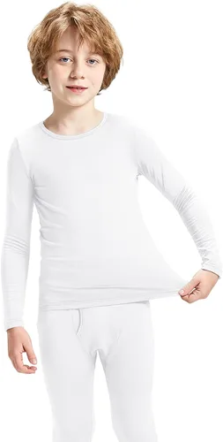 Miniatura 3 de MRIGNT Ropa interior térmica para niños, conjunto de pantalones largos térmicos con camisa y pantalones