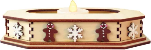 Miniatura 5 de Exhibición de candelita de Navidad de madera para árbol de Navidad