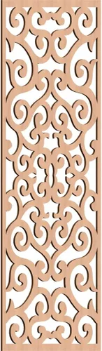 Miniatura 17 de Eveline - Paneles decorativos de pared de madera con calado, 13 3/8 pulgadas de ancho x 34 3/8 pulgadas de alto x 3/8 de alto, roble rojo rojo