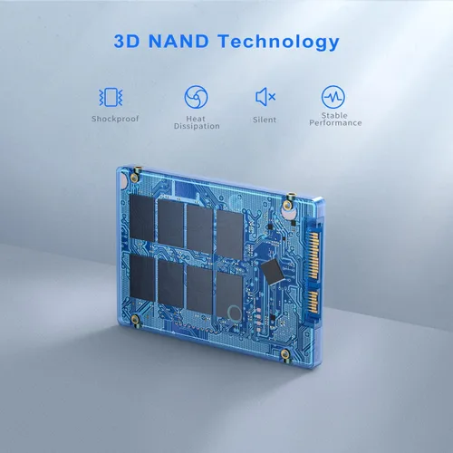 Miniatura 4 de Vansuny - Disco duro SSD interno de estado sólido SATA III de 128 GB 2.5” Unidad interna avanzada de NAND 3D Flash de hasta 450 MB/s para PC