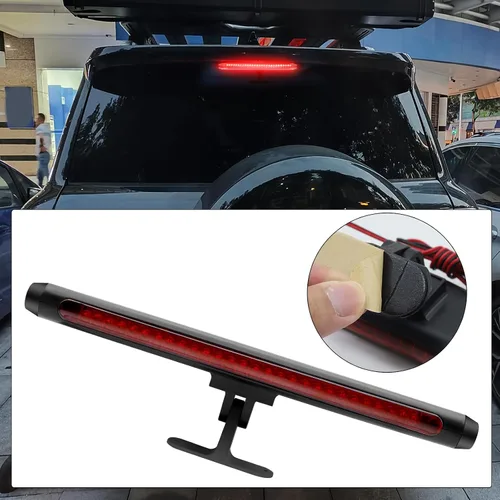 Miniatura 5 de Tercera luz LED de freno, luz trasera central de montaje alto, barra de luz roja universal para remolque, para automóvil, SUV, camión, 28 LED de 12