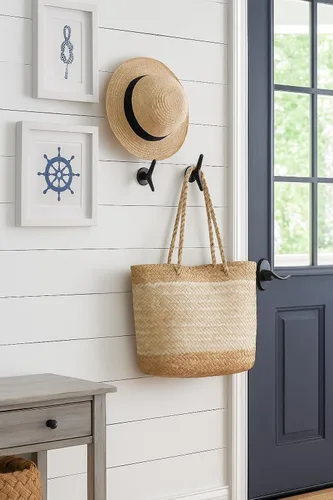 Miniatura 6 de Ganchos de hierro fundido para abrigos, tacos de barco, decoración de entrada náutica, gancho multiusos para colgar toallas y sombreros, duraderos