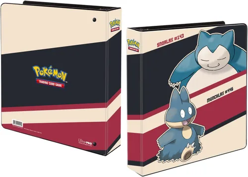 Ultra PRO - Carpeta de álbum Pokémon Snorlax & Munchlax de 2 pulgadas - Carpeta de 3 anillos perfecta para proteger una gran colección de tarjetas