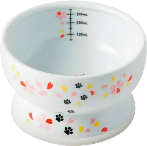 Cuenco de agua elevado para gatos (edición limitada Sakura)