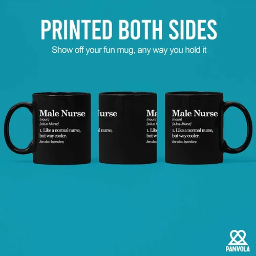 Miniatura 3 de Taza con definición de enfermera masculina Murse Like A Normal Nurse But Way Cooler Enfermera Regalos para novio, marido, hermano, papá, de novia