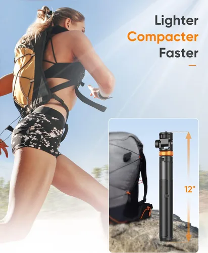 Miniatura 5 de EUCOS Trípode de teléfono de 62 pulgadas, trípode para iPhone y palo selfie con control remoto, soporte extensible para teléfono celular y soporte