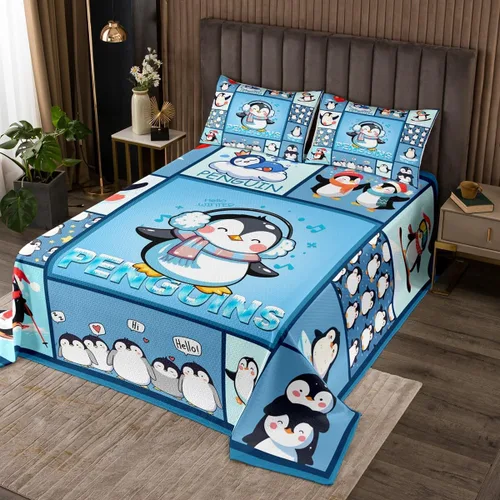 Miniatura 17 de Manfei Juego de colcha de verano con diseño de ranas de dibujos animados, diseño de animales de estanque, decoración de habitación de niños, niñas