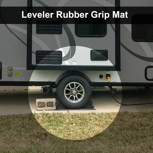 Miniatura 6 de Alfombrilla de goma con agarre nivelador para caravana, bloques de nivelación de agarre duradero, goma resistente al desgaste, nivelar fácilmente