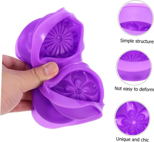 Miniatura 4 de Molde de silicona para magdalenas en forma de flor, herramienta para hornear magdalenas, magdalenas y jabón