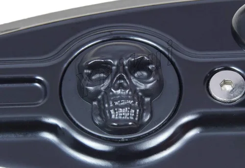 Miniatura 4 de Espejos universales cromados y negros con calavera para Yamaha FZ-09 2014-2017/FZ1 N 2006-2015/XSR