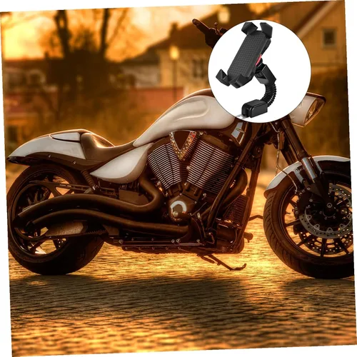 Miniatura 8 de Soporte giratorio para teléfono con espejo retrovisor para motocicleta, para navegación, smartphones compatibles sin diseño para conducción segura