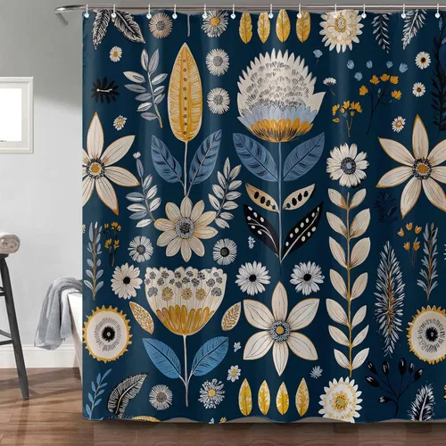 Miniatura 26 de Cortina de Ducha Divertida de Gato Lindo Divertido Árbol de Gato de Dibujos Animados Cortinas de Ducha para Baño Boho Anime Gatitos Niños Granja