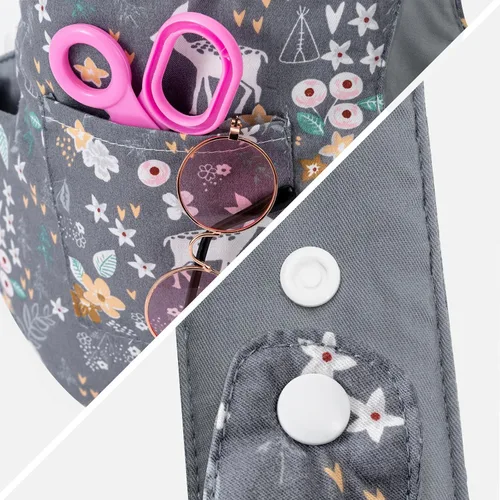 Miniatura 5 de GAGAKU Portabebés de juguete para muñecas Accesorio de muñeca Portador de animales de peluche para niños con correas ajustables - Gris - Ciervo