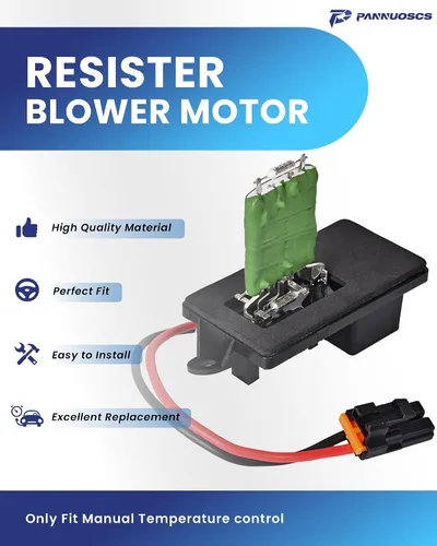 Miniatura 8 de PANNUOSCS Resistencia del motor del soplador HVAC compatible con Chevy Silverado GMC Sierra 1999-2006 1500 2500 3500 Yukon XL Reemplazo de Brida