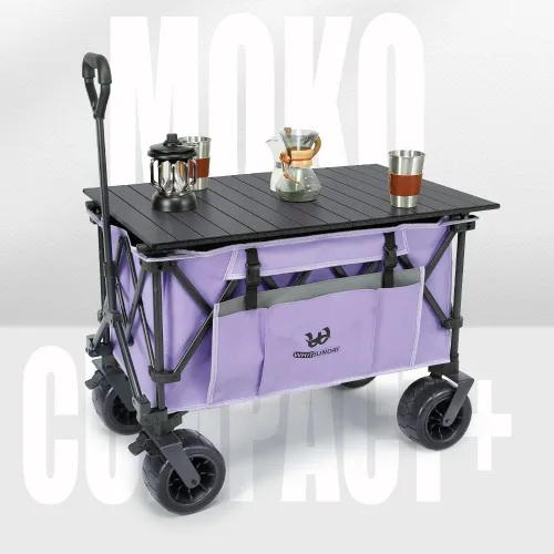 Miniatura 6 de Whitsunday Carro plegable, gran capacidad, 400 libras, ruedas todo terreno, carro utilitario resistente para jardinería, compras, pesca, campamento