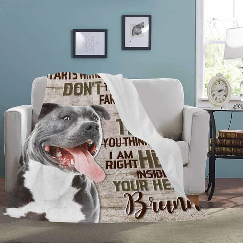 Miniatura 2 de Artsadd Manta conmemorativa personalizada para perros con fotos de perro y nombre, manta conmemorativa personalizada para mascotas, recuerdo