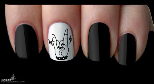Miniatura 4 de Adhesivo decorativo para uñas Hard Rock Music