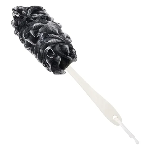 Miniatura 5 de Esponja de malla de nailon suave para ducha, esponja de malla de nailon suave para ducha, esponja en un palo para hombres y mujeres, exfoliante