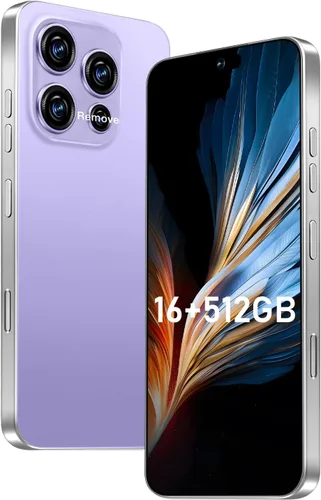 Miniatura 12 de OEJBK 16PM Smartphone Nueva actualización 16GB+512GB/6.99 pulgadas Pantalla 68+108MP Zoom Cámara, acabado de vidrio templado, 7000mAh Android 14