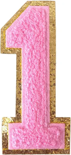 Miniatura 52 de GYGYL - 3 parches de letras deportivas de felpilla con purpurina, parches para planchar de tamaño grande para decoración de disfraces