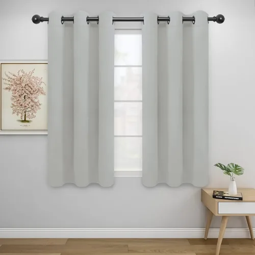 Miniatura 200 de Easy-Going - Cortinas opacas para dormitorio, aislamiento térmico sólido con ojales, cortinas de ventana para reducción de ruido, cortinas
