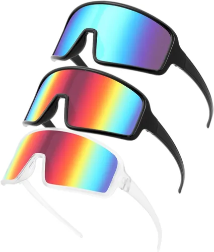 Miniatura 11 de Karsaer Vision - Gafas de sol deportivas para ciclismo, béisbol, softbol, unisex, para adultos, jóvenes, niños y niñas, 8-16 Lentes de espejo azul