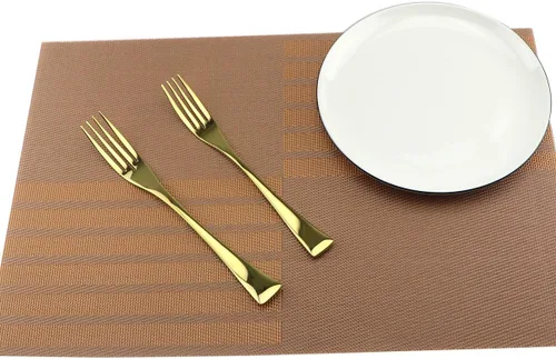 Miniatura 4 de Juego de cubiertos de acero inoxidable 18/10, 20 piezas, pulido de espejo, color dorado, para 4, con cuchillo, tenedores, cuchara de sopa, cuchara