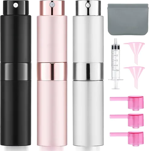Miniatura 15 de Atomizador de Perfume Vacío de 8ML Botella de Spray de Viaje de Colonia para Recarga Dispensador Portátil de Colonia Mini Rociador para Hombres 6