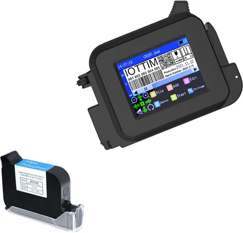 Mini impresora de inyección de tinta mejorada para todos los materiales, cartucho de tinta solvente de secado rápido y 28 idiomas, máquina de